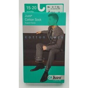 Juzo 5800 15-20mmHg Cotton Knee high Closed Toe Compression Sock White Size 12